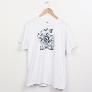 Hawaii Shirt Mens White Large Sea Turtle Hawaiian Islands Tee